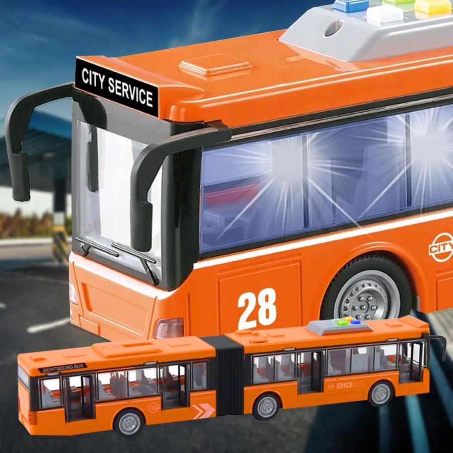 [PACZB][5] Articulated City Bus Sound Light Opening Doors Z1053