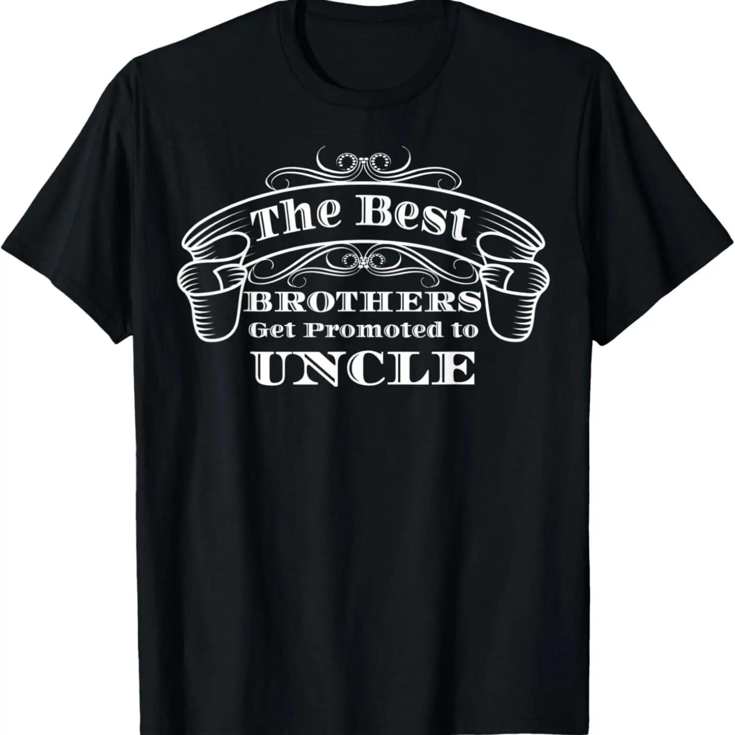 Best Brothers Get Promoted To Uncle Baby Announcement T-Shirt S