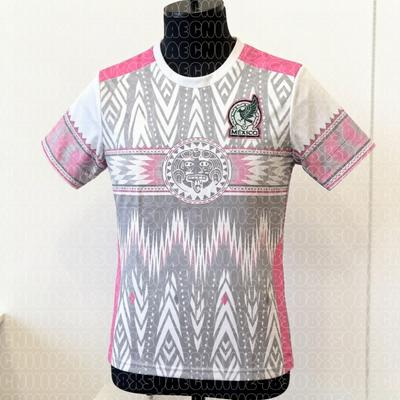 26 México Camisetas de Fútbol Estampadas en 3D Verano Hombres Secado Rápido Camisetas Ropa de Entrenamiento Deportivo al Aire Libre Parte Superior a Juego para Familia