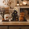 2D Flat Ghost Pumpkin Standing Sign Trick or Treat Haunted House Statue  Holiday Party