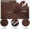 Elastic Two-piece Sofa Cover for the Tianshu Sofa, Stylish Brown