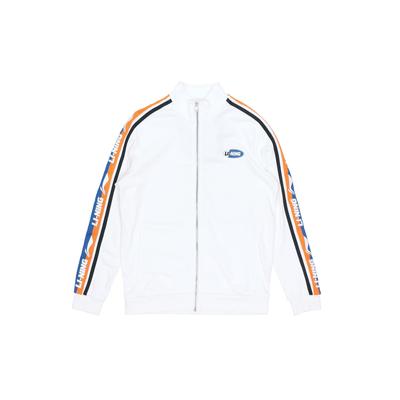 Li-Ning Sport Fashion Series Color Block Streamlined Logo Zipper Jacket Long Sleeve Sweatshirt Unisex Jackets Off-White AWDQ368-4