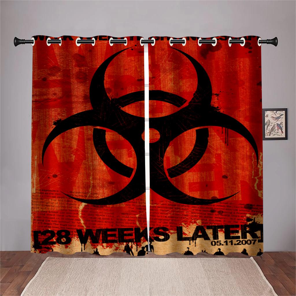 3D Cartoon Games Match League Logo Pattern Curtains 2 Panels Game Lovers Home Living Room Bedroom Balcony Decor