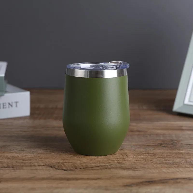 12OZ Edelstahl Eierschalenbecher Kalt- und Heiß-Thermobecher Bierkrüge Weingläser Becher Thermobecher für Kaffee