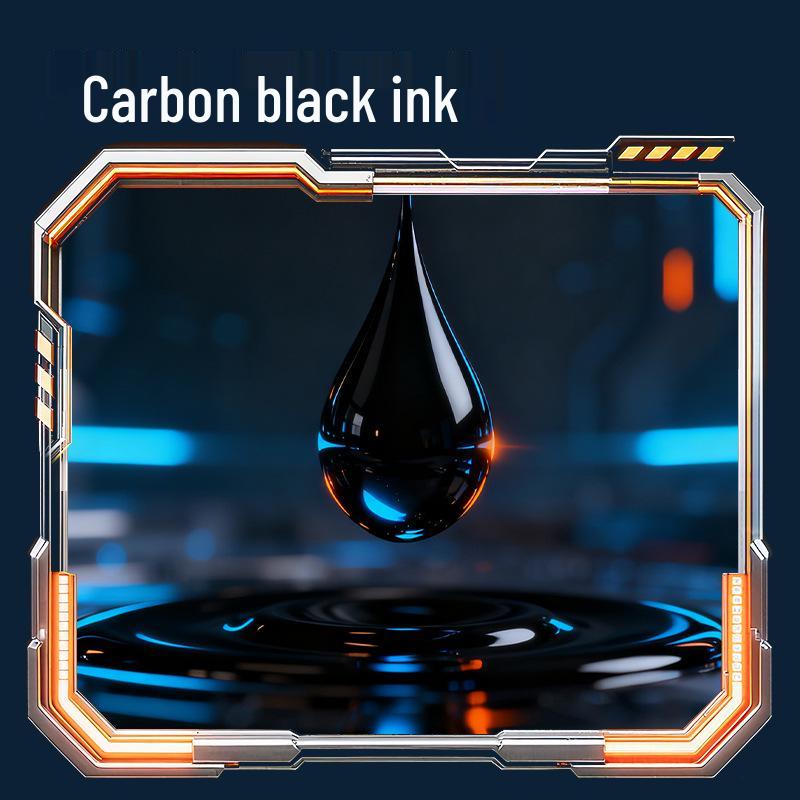 Deli Warrior Hexagonal Carbon Black Gel Pen Refill, 0.5mm, Double Ball Tip