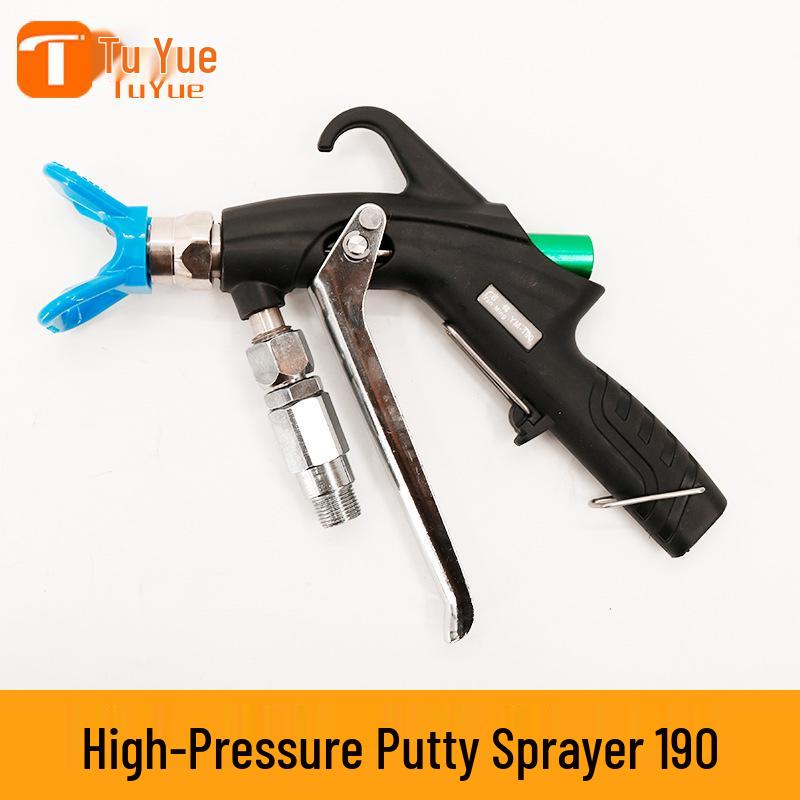 Tu Yue High-Pressure Airless Spray Gun with One-Button Atomization for Uniform, Fan-Shaped, Large-Head Waterproof Putty Spraying
