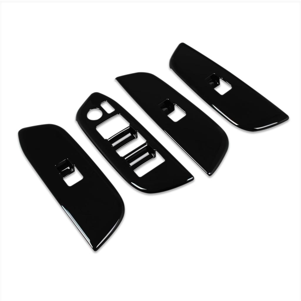 RUIQ Interior Door Window Button Switch Panel Cover Garnish for Toyota Crown Crossover Sport SH35/Crown AZSH36W/AZSH37W (Piano Black)