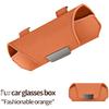 Sun Visor Eyewear Organizer Car Glasses Case with Magnetic Closure Made from Suede and Flannel for Secure Storage