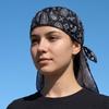 Unisex Sommer Atmungsaktiver Pullover Sonnenschutzmütze Blumenmuster Kopftuch Outdoor Sport Bandana Helm-Innenfutter
