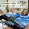 Crystal Velvet Square Rug Custom NameHunter × Hunter Pattern Non Slip Home Floor Decor Rug