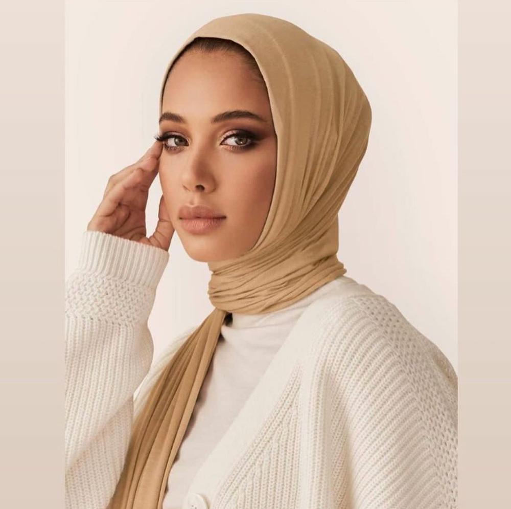 Modal Jersey Hijab For Women Cotton Headscarf Soft Long Shawl Muslim Fashion Scarves Islamic Turbans Women Bandana Headband