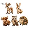 Creative Sewing Gift Woodland Animal Patchwork Kit, Forest DIY Set, Doll Kit Handmade Friends, Beginner-friendly Craft for Adults Teens Project
