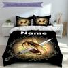 3pcs Custom Name The Fellowship of the Ring Bedding Set,Includes 1 Duvet Cover and 2 Pillowcases,All-season Bedroom Decor