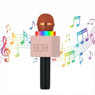 5 In 1 Karaoke Wireless Microphone with LED Lights, Portable Mic for Kids, Great Gifts Toys for Kids, Girls, Boys and Adults