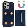 For iPhone 16 Pro Case Card Bag Kickstand TPU+PU Phone Cover