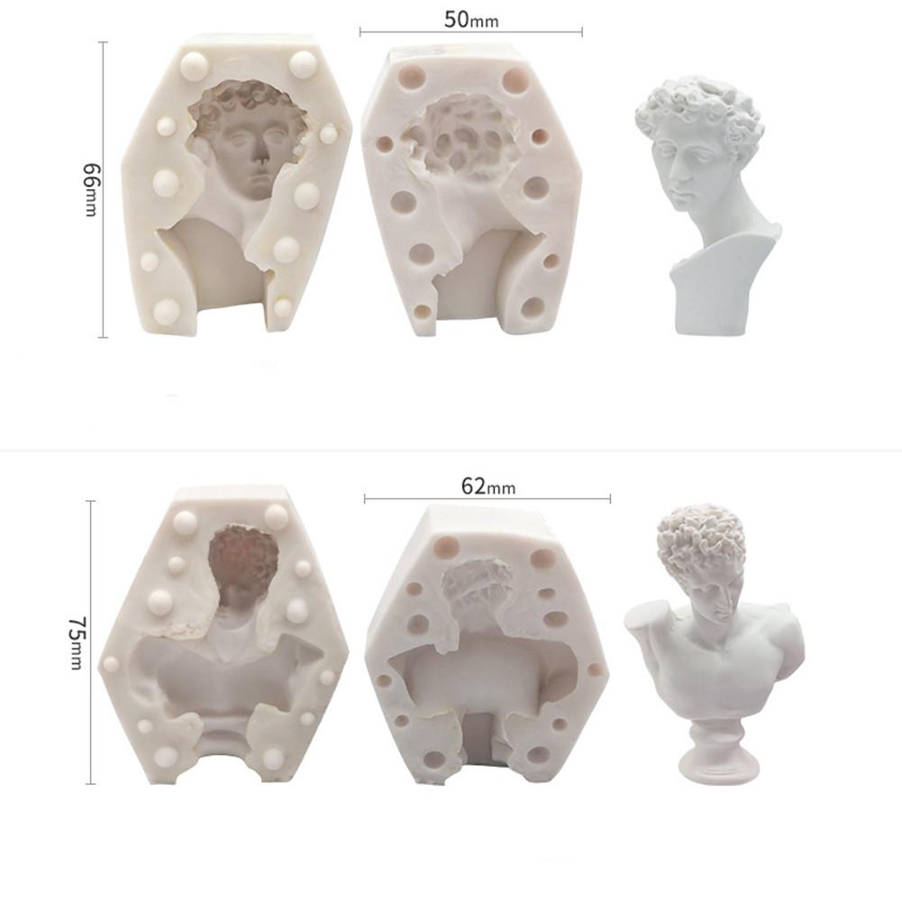3d Bust Mold Portret Schiță Tencuială Silicon Mucegai pentru bricolaj
