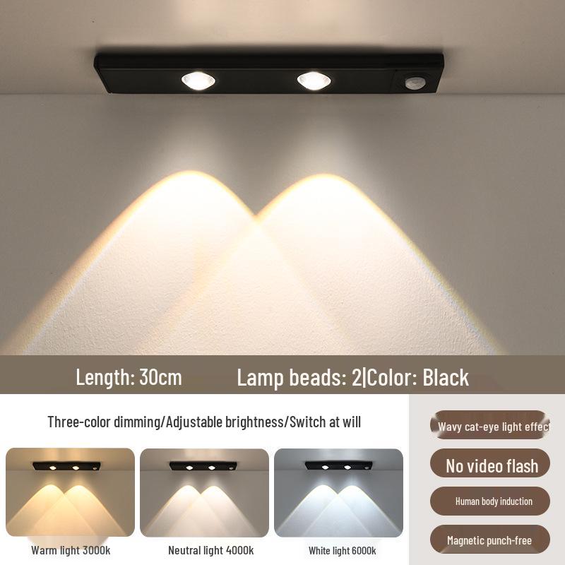 Rechargeable Smart Motion Sensor Light Strip for Cabinets and Hallways
