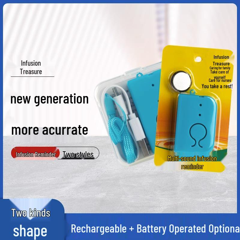 Rechargeable IV Drip Reminder: Infusion Buddy with Low Medication Alert