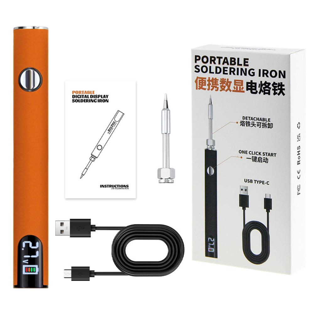 Portable Electric Soldering Iron Welding Kit Adjustable Voltage Electric Soldering Iron Pen 650mAh Battery Solder Repair Tools