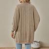 Women Batwing Sleeve Sweater Cardigan Casual Oversized Open Front Knit