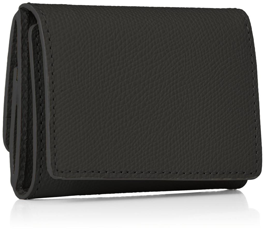 [TOPKAPI] COLORATO Tri-fold Wallet with Grain Embossing and Round Flap