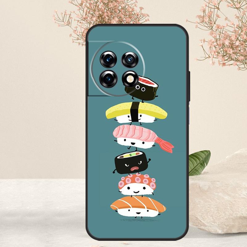 Sushi Food Case For OnePlus 15 R 13 13T 13R 12 12R 11 10T 8T 9 10 Pro Nord 5 CE 4 2 3 Lite N20 N30 Cover