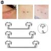 1/5 BUC Titan CZ Piatră Surfcace Barbell Piercinguri Filet Interior Staple Piercinguri Skin Diver Ancoră Dermală Micro Bijuterie Bară 14G