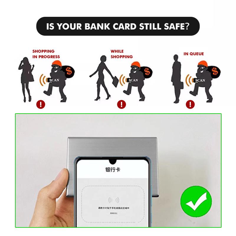 Stainless Steel Card Holder Metal Anti-Theft Slim Wallet For Mitsubishi Lancer ASX Pajero Mirage Attrage Xpander Outlander