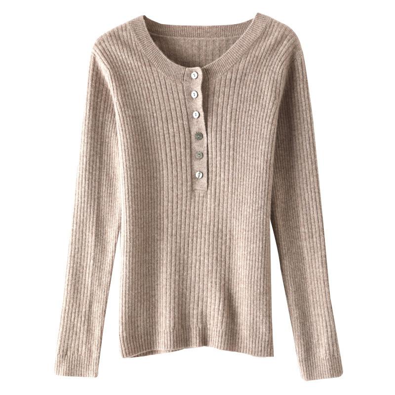 Autumn Women's Sweater Temperament Pullover Round Neck Regular Sweater Women's Knitwear