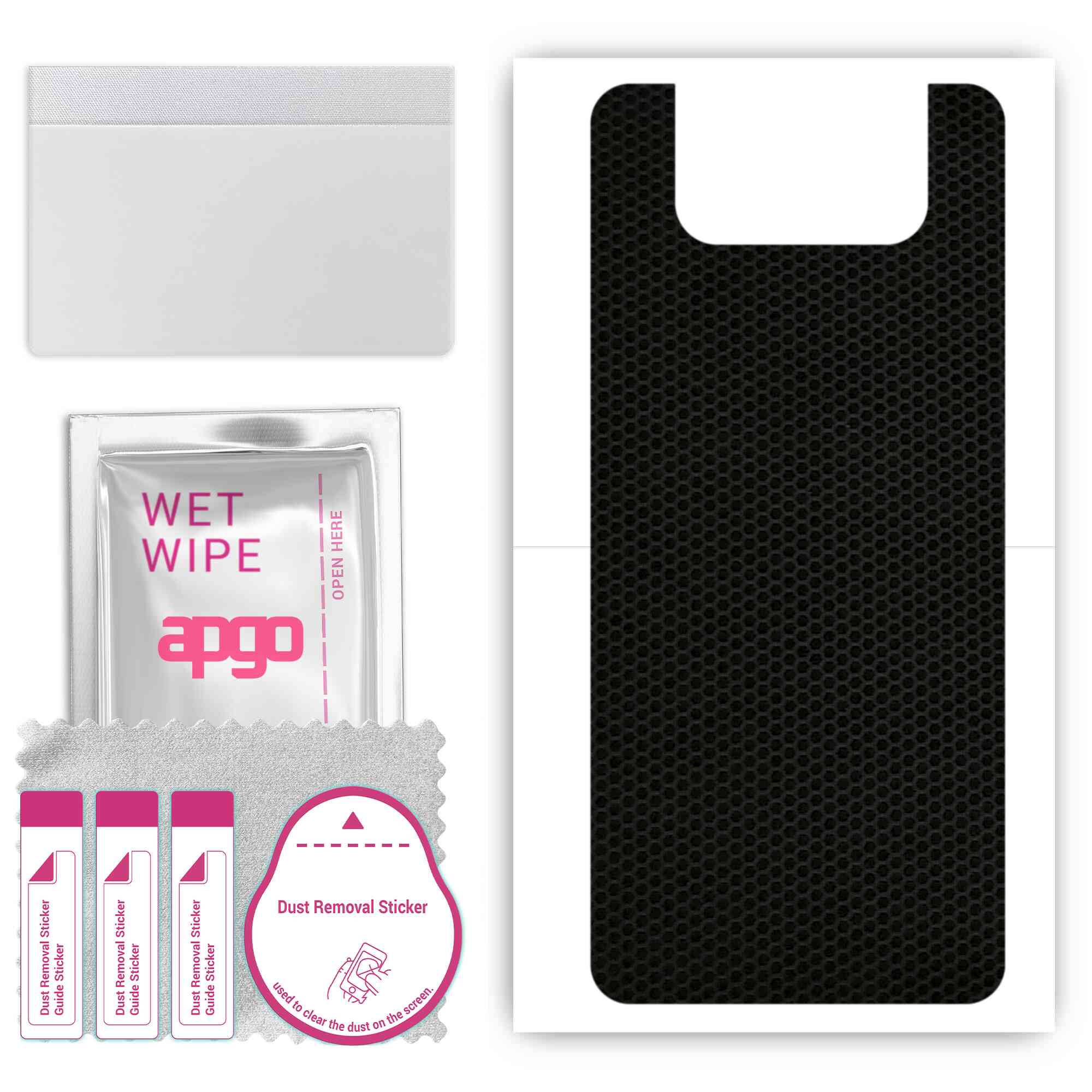 

apgo Protective Skin Sticker for the back compatible with Asus Zenfone 7 ZS670KS, Wrap Film, Foil, Vinyl - Pattern Matrix