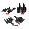 1 Pair T2/T3/T4/T5/T6 Male&Femal Branch PV Solar panel Cable Connectors 30A 1000V Electrical Photovoltaic Panel Wire Connector