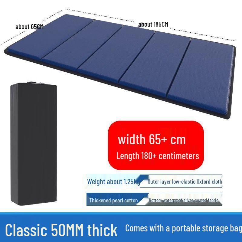 Thickened Waterproof Folding Sleeping Pad: Moisture-Proof Yoga and Nap Mat for Camping and Office Use