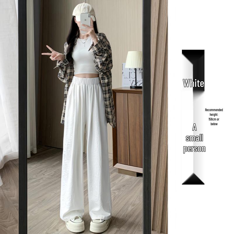 2025 Damen High Waist Locker Yamamoto Milchpuff Weitbein Sporthose