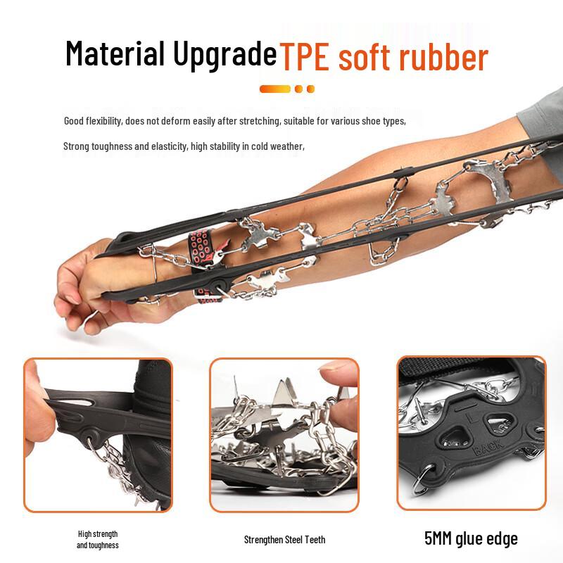 Lightweight 19-Tooth Winter Ice Crampons