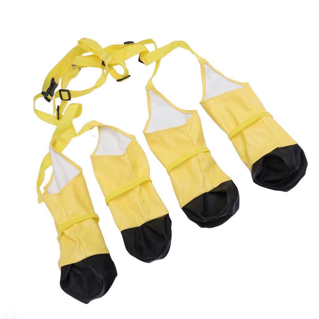 Dog Suspender Boots Waterproofing Abrasion Proof Anti Slipping Dog Paw Boot Leggings for Pets XL