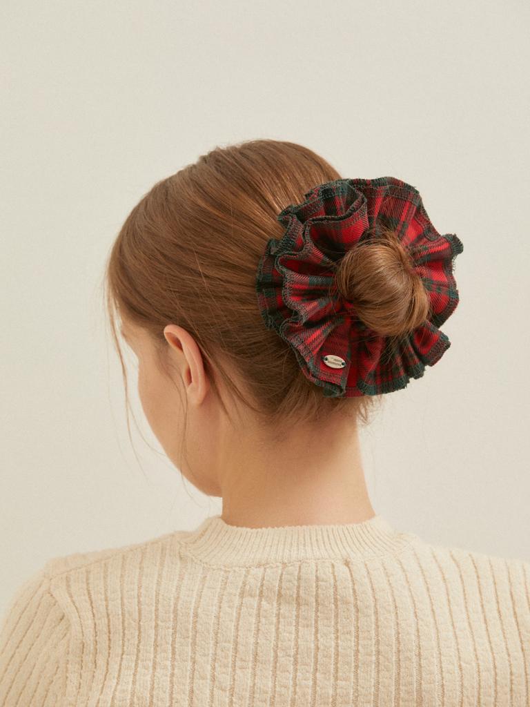 Favorite Noun Check Scrunchie_03_Blue