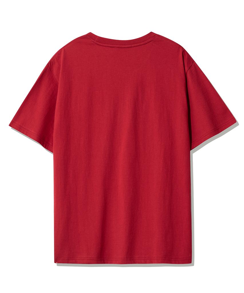 CNVS Betty Boop Heart Bust Oversized Short Sleeve T-Shirt_Red