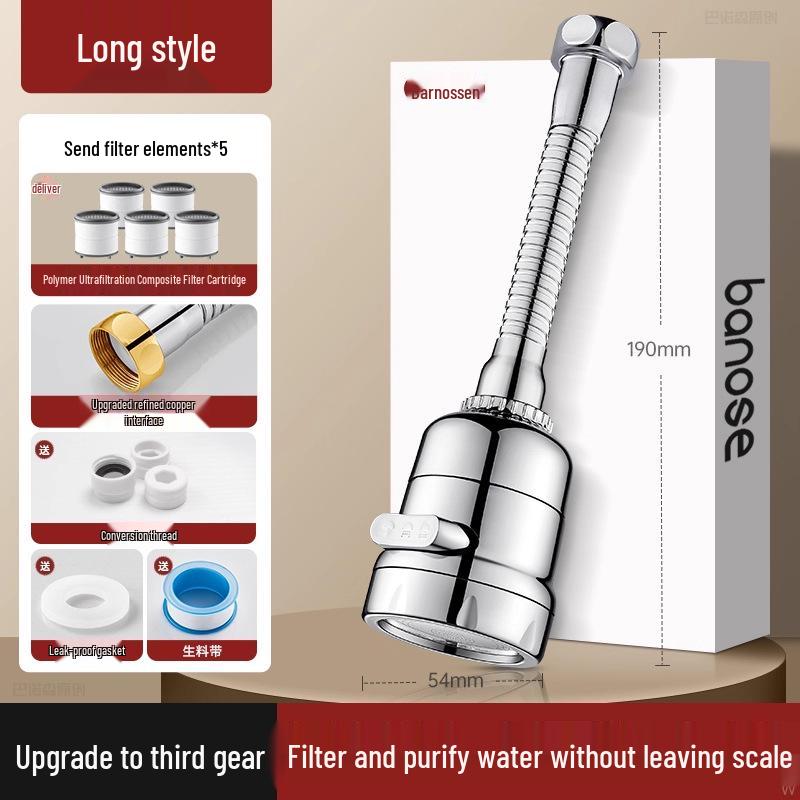 Universal Kitchen Faucet Water Purifier - Anti-Splash Filter Extension