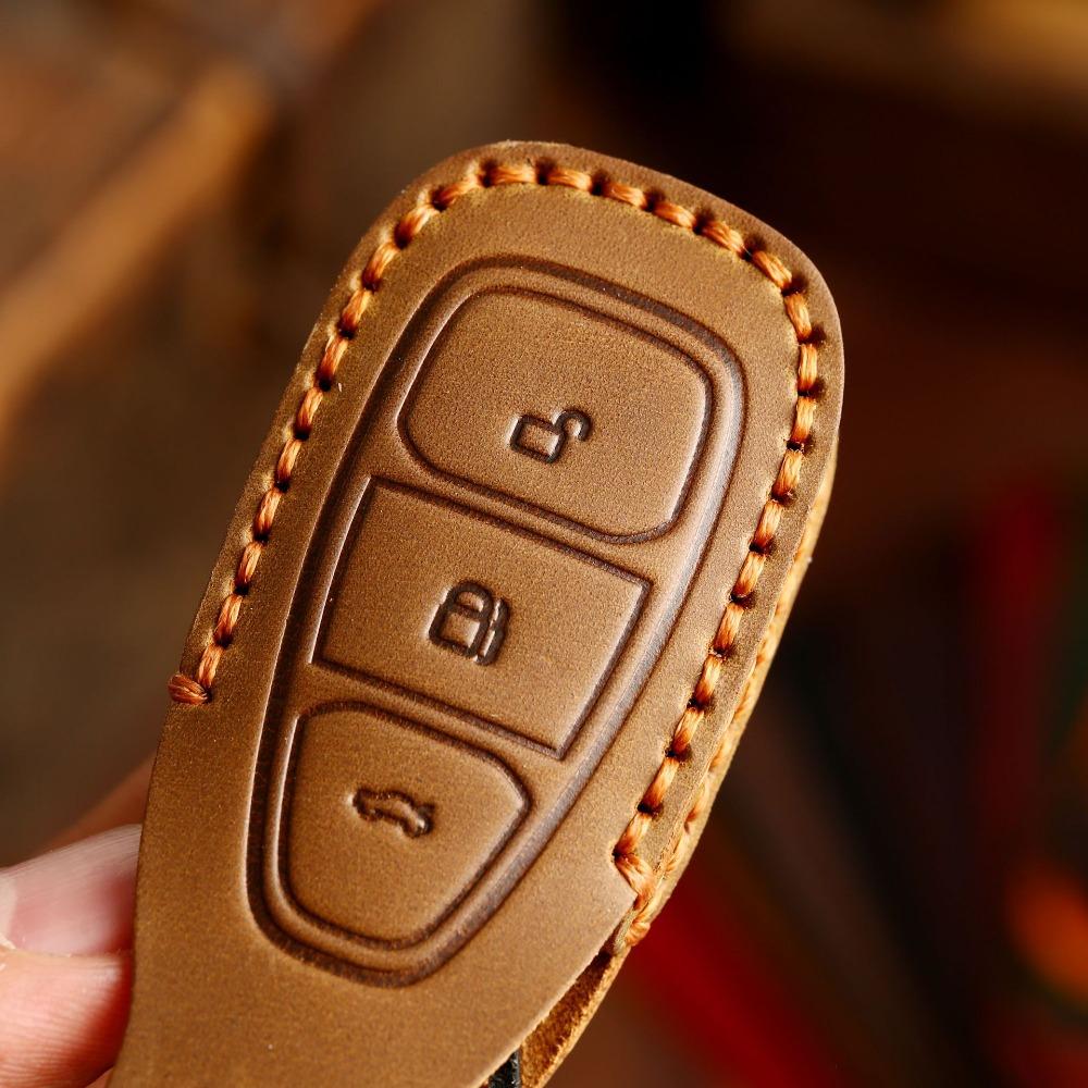 Für Ford Autoschlüsselhülle für Escape Focus Fiesta Style Leder Schlüsselhülle Schutz Zubehör