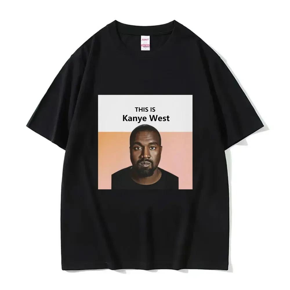 Funny Kanye West Meme T-Shirt Men's Vintage Hip Hop Rap Style Tshirt Men Women Short Sleeve T Shirt Streetwear Rap Culture Top