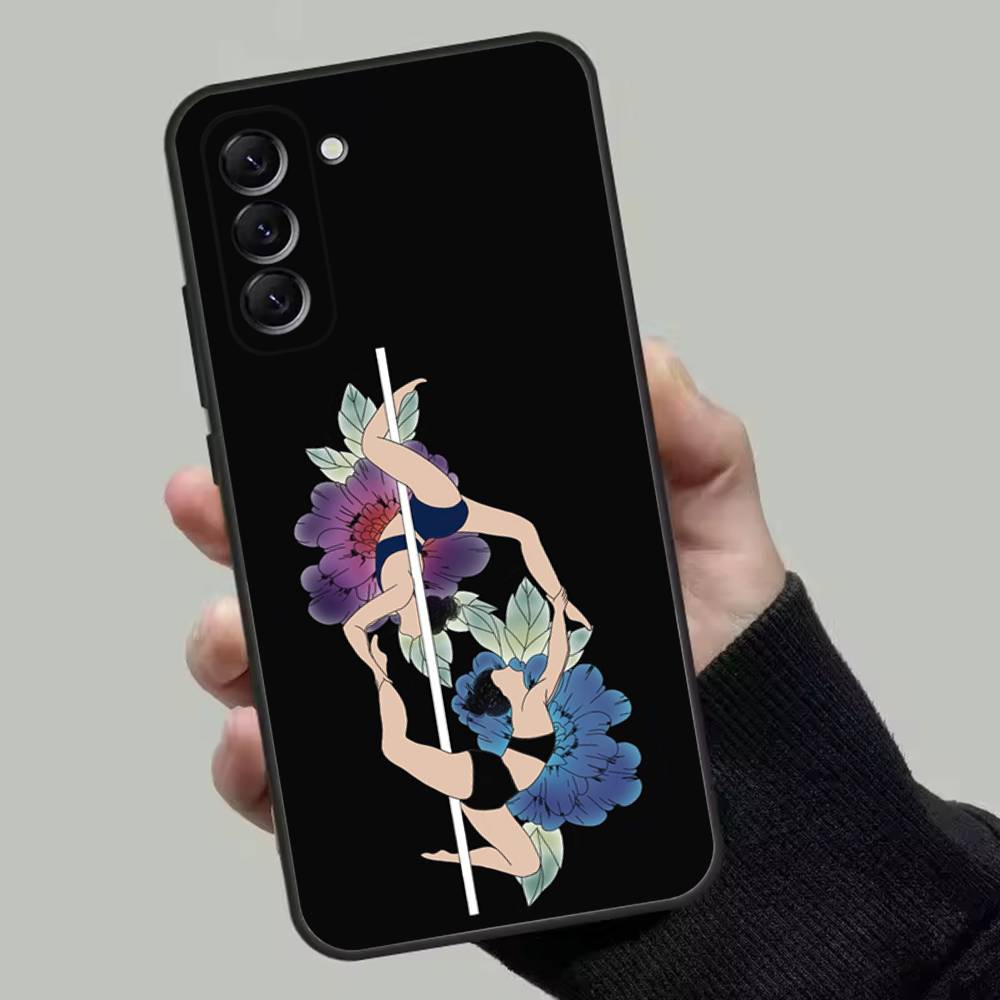 

Pole Dance Dancing Fitness Phone Case For Samsung Galaxy A13,A21s,A22,A31,A32,A52,A53,A71,A80,Soft Black Shell Samsung a80