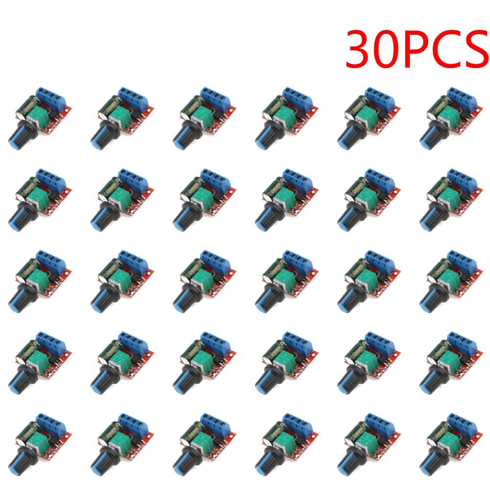 5-30Pc 5A 90W PWM 12V DC Motor Speed Controller Module DC-DC 4.5V-35V Low Voltage Motor Speed Controller Adjustable Drive Module