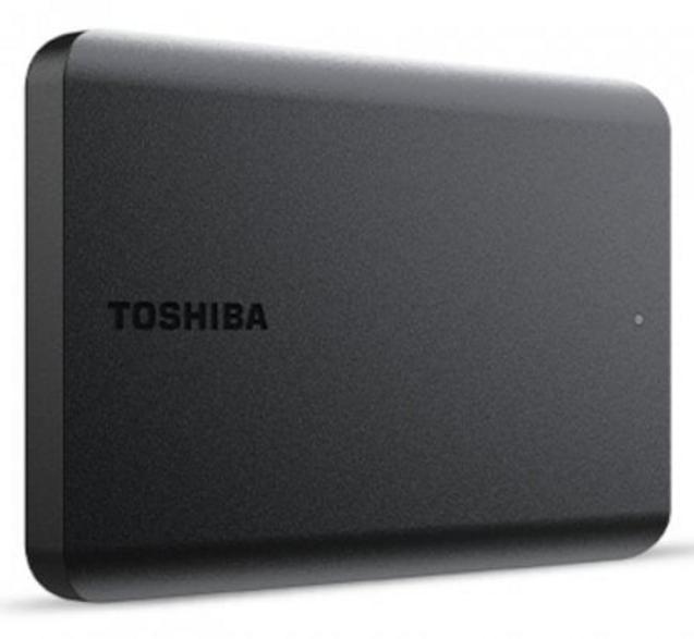 Toshiba Canvio Basics 2022 1TB External Hard Drive, Black, HDTB510EK3AA