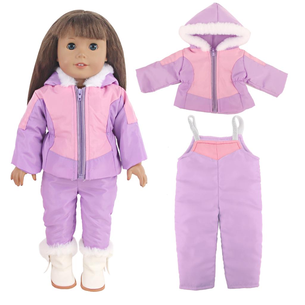 MSYO 18 Inch Doll Clothes for American Dolls Girl 18 Inch Doll Dresses Accessories Winter Outfits for 45cm Dolls