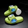 Cartoon Design Trendy Kids Slippers For Boys And Girls Featuring Soft Eva Material In Green Yellow And Pink