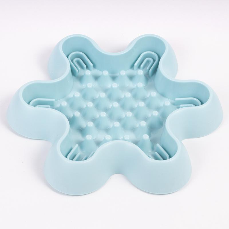 New dog slow food bowl anti-knock dog food bowl cat bowl non-slip at the bottom of the eating utensils pet food basin anti-choke bowl dog bowl