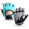 1 Pair Sport Gloves Hollow Mesh Half Finger Unisex Anti-slip Great Friction Wear-Resistant Full Palm Protection Weightlifting Cycling Workout Outdoor