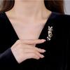 Persian Cat Brooch, High-end Women's Simple Crystal Animal Brooch, Niche Design Sense Brooch