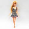 Boneca Móvel de 30cm com 11 Articulações com Roupas Boneca 1/6 com Saia Casa de Brincar para Meninas Brinquedo de Vestir Diy Presentes