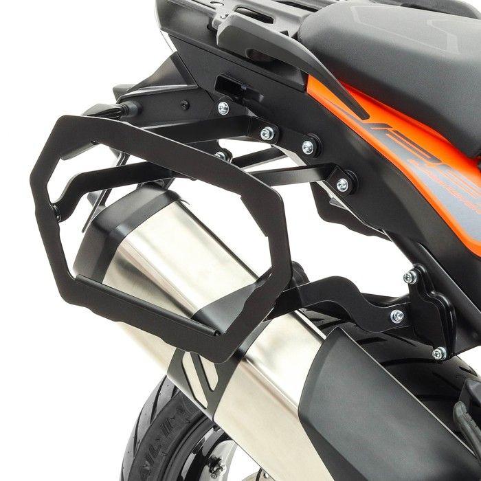 Valises latérales en aluminium - KTM 1290 Super Adventure R/S 17-20 - 2x40L - Support noir - Sécurisées